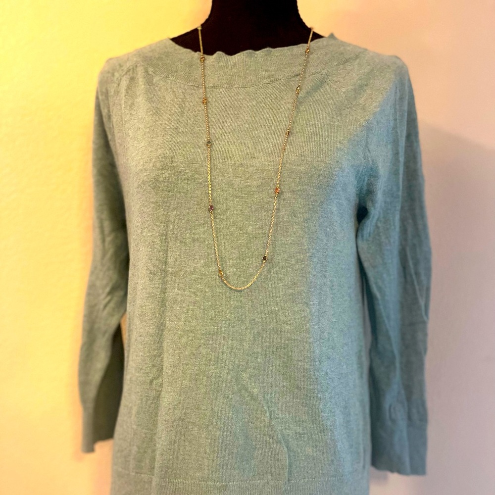 LOFT — Light Blue Lightweight Sweater